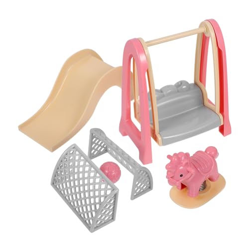 CIYODO 1 Satz Spielplatz Zubehör für Puppenhaus Schaukel Holzpferd für Kreative Spielideen und Dekoration für Sammler von Miniaturmöbeln CIYODO 1 Satz Spielplatz Zubehör für Puppenhaus Schaukel Holzpferd für Kreative Spielideen und Dekoration für Sammler von Miniaturmöbeln von CIYODO