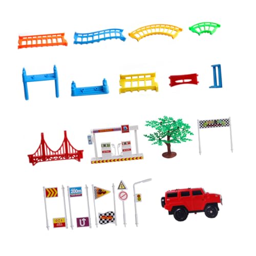 CIYODO 1 Satz Spielzeugauto verfolgen DIY Bahnauto Kleinkindspielzeug Kinderspielzeug Bildungsspielzeug Autospielzeug Plastik Zufällige Farbe von CIYODO
