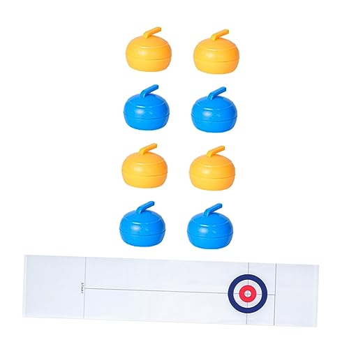 CIYODO 1 Satz Stocks Chießen Auf Dem Tisch Für Erwachsene Lustiges Familienspiel Pädagogisches Curling- Tischspiel Weiß Plastik von CIYODO