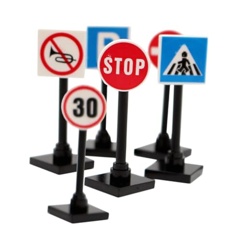 CIYODO 1 Satz Straßensperre Zeichen Puppenhaus Bauschilder Verkehrszeichenspielzeug für Straßenblockspielzeug Straßensperre Verkehrsschild Mini-Stoppschild Abs CIYODO 1 Satz Straßensperre Zeichen Puppenhaus Bauschilder Verkehrszeichenspielzeug für Straßenblockspielzeug Straßensperre Verkehrsschild Mini-Stoppschild Abs von CIYODO