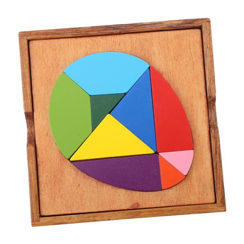 CIYODO 1 Satz Tangram -bausteine DIY-Tangram- Tangram-rätsel Für Kinderspielzeug Buntes Puzzle- Formt Puzzle- Colorful Holz von CIYODO