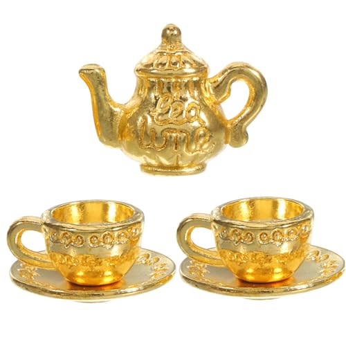 CIYODO 1 Satz Teekannen aus Dekorative Teeaccessoires für Puppenhäuser Antikes Design mit Teetasse für Küchen Dekoration und Fotografie CIYODO 1 Satz Teekannen aus Dekorative Teeaccessoires für Puppenhäuser Antikes Design mit Teetasse für Küchen Dekoration und Fotografie von CIYODO