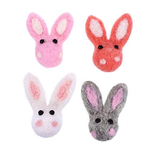 CIYODO 1 Satz Teiliges Filzkaninchen für Ostern DIY Dekorationszubehör Zufälligen Farben für Kreative Bastelprojekte Taschen Kleidung und Mehr Zufällige Farbe von CIYODO
