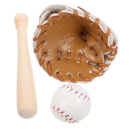 CIYODO 1 Satz Teiliges mit Schläger Handschuh und Ball Sport für Mini Häuser und Sammler für Thematische Feiern und Szenen CIYODO 1 Satz Teiliges mit Schläger Handschuh und Ball Sport für Mini Häuser und Sammler für Thematische Feiern und Szenen von CIYODO