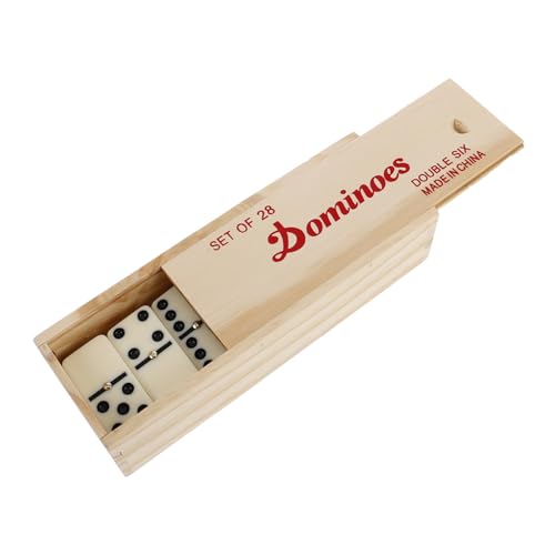 CIYODO 1 Satz Traditioneller Holzdominos in Aufbewahrungsbox Fördert Logisches und Mathematische Fähigkeiten für Familienfeiern und Gesellschaftliche Veranstaltungen CIYODO 1 Satz Traditioneller Holzdominos in Aufbewahrungsbox Fördert Logisches und Mathematische Fähigkeiten für Familienfeiern und Gesellschaftliche Veranstaltungen von CIYODO
