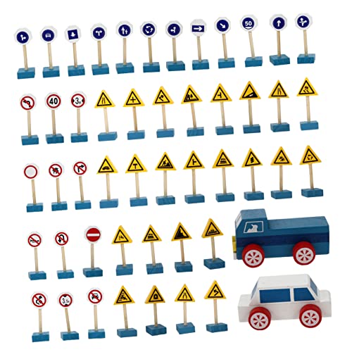 CIYODO 1 Satz Verkehrszeichen Bauzeichen Kinderspielzeug verkehrszeichen verkehrsschilder Simulation von Verkehrszeichen für kognitive Spiele von CIYODO