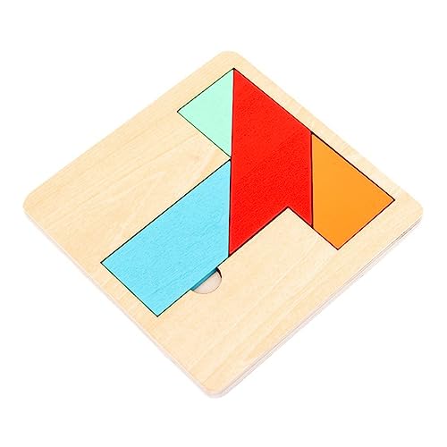CIYODO 1 Satz Vierteiliges Puzzle Kindergarten-Rätsel kleine Rätsel für ineinandergreifendes Puzzle- Lernspielzeug Vorschulrätsel Puzzles hölzern von CIYODO