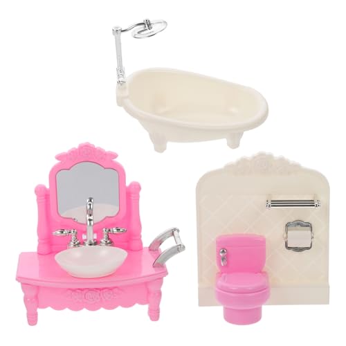 CIYODO 1 Satz WC-Badzubehör für kinderspielzeug Badezimmer Accessoires Toys Mini-Möbelmodell Miniatur-Zubehör Mini-Hausverzierung Plastik CIYODO 1 Satz WC-Badzubehör für kinderspielzeug Badezimmer Accessoires Toys Mini-Möbelmodell Miniatur-Zubehör Mini-Hausverzierung Plastik von CIYODO