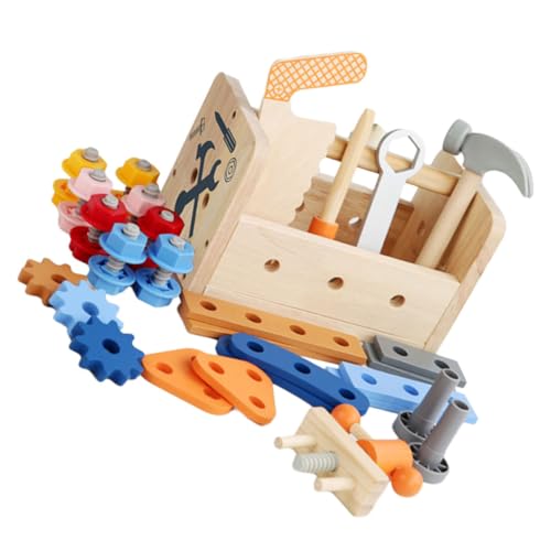CIYODO 1 Satz Werkzeugtisch Spielzeug Hammer- und Sägewerkzeugbank sensorisches Lernspielzeug kinderwerkbank werkbänke für Kinder pädagogisches Kinderspielzeug Kinder versorgen von CIYODO