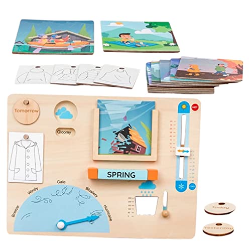 CIYODO 1 Satz Wettervorhersage Kognitive Board Kinderspielzeug Unterrichtsvorräte -lernspielzeug Wetterspielzeugkind Wetterlernen Wettertafel Für Kleinkinder Holz CIYODO 1 Satz Wettervorhersage Kognitive Board Kinderspielzeug Unterrichtsvorräte -lernspielzeug Wetterspielzeugkind Wetterlernen Wettertafel Für Kleinkinder Holz von CIYODO