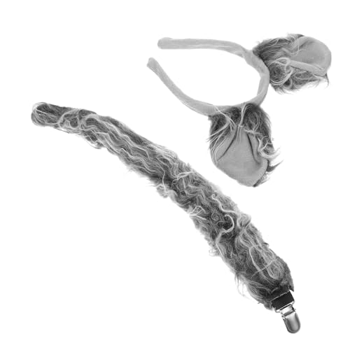 CIYODO 1 Satz Wolf Kostüm Set für Realistische Wolfohren für Halloween Cosplay und Partys Tierkostüm Zubehör für Jungen und Weiche Materialien CIYODO 1 Satz Wolf Kostüm Set für Realistische Wolfohren für Halloween Cosplay und Partys Tierkostüm Zubehör für Jungen und Weiche Materialien von CIYODO