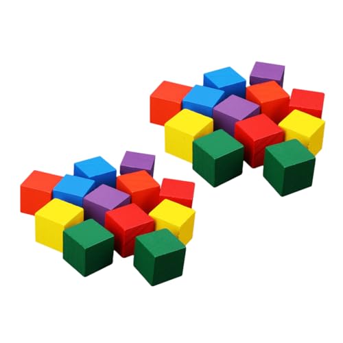 CIYODO 1 Satz Würfelblöcke Pädagogisches Würfelblock- Bildungsbaustein Lustige Bausteine Pädagogisches Blockspielzeug Bausteine Bildungsblock Kinderspielzeug Colorful von CIYODO