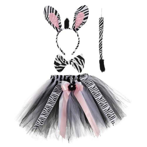 CIYODO 1 Satz Zebra Kostüm für Tutu Rock Haarreif und Fliege für Halloween Karneval und Cosplay Tierkostüm für Themenereignisse aus Weichem Gefertigt Realistische Leicht und Bequem CIYODO 1 Satz Zebra Kostüm für Tutu Rock Haarreif und Fliege für Halloween Karneval und Cosplay Tierkostüm für Themenereignisse aus Weichem Gefertigt Realistische Leicht und Bequem von CIYODO