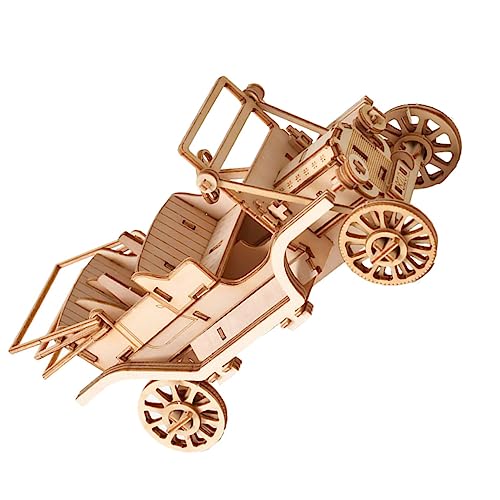 CIYODO 1 Satz Zusammengebautes Holzmodell Puzzle-Handwerk Auto Handwerk Puzzles Bambus von CIYODO
