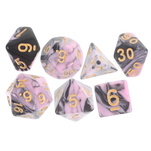 CIYODO 1 Satz hühner spielsachen für Family Game Colour Cube familienspiele dice Set Party Tischplatte Zubehör polyedrisch Acryl-Spielrequisite Brettspiel-Tool von CIYODO