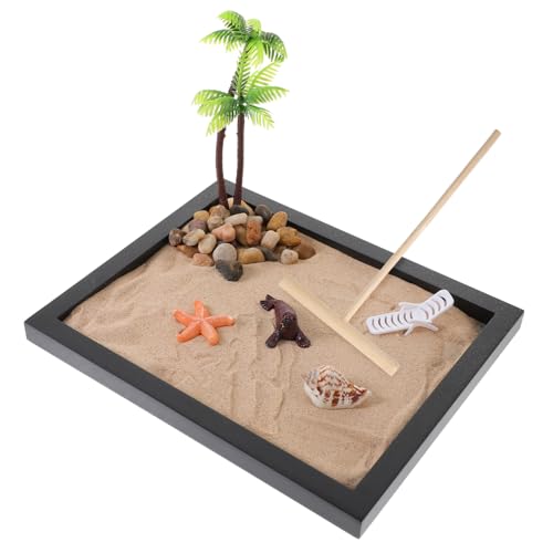 CIYODO 1satz Japanischer Stil Mini Desktop Landschaftsdeko Entspannender Zen-Garten Für Stressabbau Für Schreibtisch Und CIYODO 1satz Japanischer Stil Mini Desktop Landschaftsdeko Entspannender Zen-Garten Für Stressabbau Für Schreibtisch Und von CIYODO
