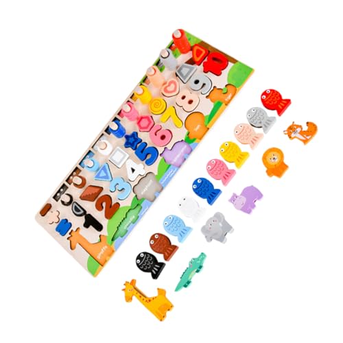 CIYODO 1 Set Blöcke Kid Puzzles Frühen Bildung Puzzle Pädagogisches Pädagogische Blöcke Pädagogisches Jagsaw Holz von CIYODO