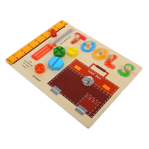CIYODO Pädagogisches Holz-beschäftigungsbrett Für Kleinkinder Montessori-Spielzeug Für Jungen Und Mädchen Lernspielzeug Für Die Feinmotorik Kompaktes Tragbares Reisespielzeug von CIYODO