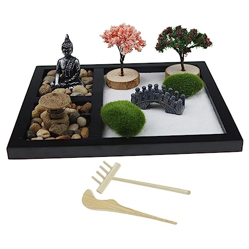CIYODO 1 Set Chinesisches Mini-Zen-Garten-dekorationsset, Heimbüro, Desktop-Zen-Dekoration CIYODO 1 Set Chinesisches Mini-Zen-Garten-dekorationsset, Heimbüro, Desktop-Zen-Dekoration von CIYODO