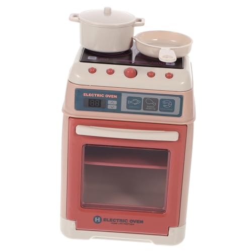 CIYODO 1 Set Elektrisches Kleingerät Backofen Mini Backofen Für Kleinkinder Spielküchengeräte Spielzeugbackofen Haushaltsgerät Kinderküchengeräte Kunststoff Rosa von CIYODO