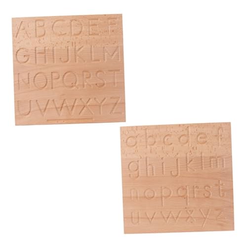 CIYODO 1 Set Holz Kalligraphiebrett Spiel Puzzle Krabbelkrabbe Babyspielzeug Spieltablett Buchstaben Tracing Board Buchstaben Rechtschreibbrett Schreibbrett von CIYODO