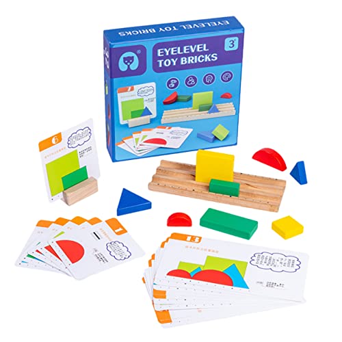 CIYODO 1 Set Holzblock Frühlernspielzeug Kognitives Kinderspielzeug Lernspielzeug Holzspielzeug Logisches Trainingsspiel Kinderspielzeug Aufklärungsspielzeug Denktrainingsspielzeug von CIYODO