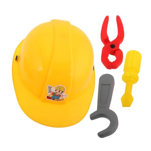 CIYODO 1 Set Ingenieur Set So Tun Als Ob Bauwerkzeuge So Tun Als Ob Reparaturwerkzeuge Engineering So Tun Als Ob Schutzhelm Reparatursatz Werkzeug Aus Kunststoff von CIYODO