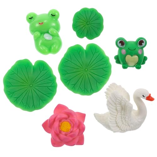 CIYODO Satz Kleine Frösche Aus Kunstharz Froschdekoration Mini-tierfiguren Zum Verstecken Schreibtischzubehör Mikrofrosch Für Bürodeko von CIYODO