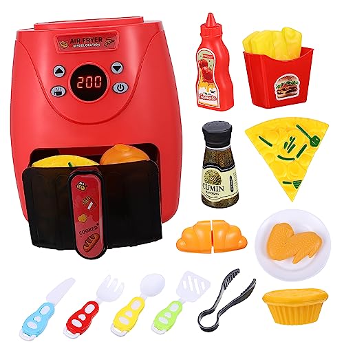 CIYODO 1 Set Küche Air Fryer Lebensmittel Kochen Küche Pretend Kochen Spielset Mini Air Fryer Spielset Air Fryer Modell Kit Air Fryer Küche Spielset Abs von CIYODO