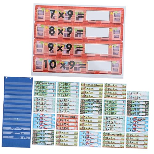 CIYODO 1 Set Lehrmittel Für Die Multiplikation Mathespiele Für Den Kindergarten Lernkarten Lernkarten Zahlen Lernkarten Multiplikationswerkzeuge Für Zum Auswendiglernen Von von CIYODO