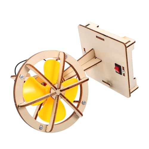 CIYODO 1 Set Magnetmotor Motor Zusammenbau Wissenschaftliches Experiment Holz DIY Montage Kunststoff LED Gelb Wissenschaft von CIYODO