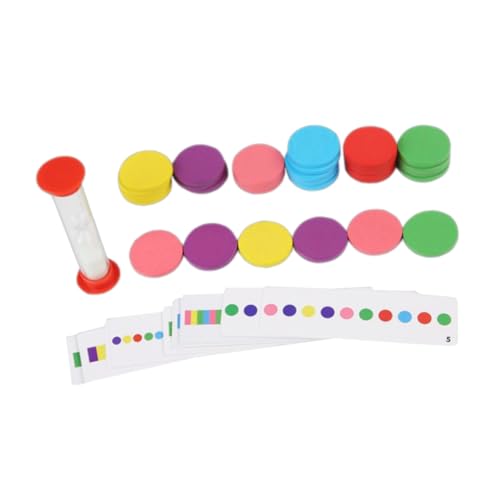 CIYODO 1 Set Mathematik Lehrmittel Für Kleinkinderspielzeug Frühes Lernen Farbsortierchips Lernspielzeug Kleinkinder Farberkennung Sortierchips Für Kleinkinder Bunte Chips von CIYODO