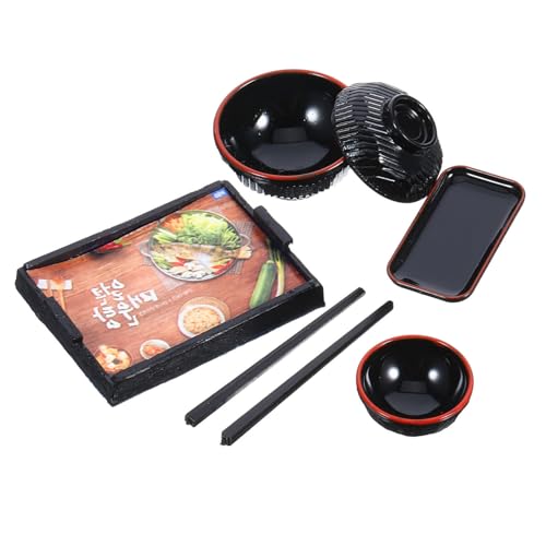 CIYODO 1 Set Mini Kücheneimer Für Japanische Puppenhäuser Rosa Spielzeugküche Kleiner Mülleimer Babylöffel Puppenhausmöbel Saugnäpfe Badezimmer Mülleimer Mit Deckel Miniatur von CIYODO