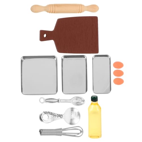 CIYODO Miniatur Küchenzubehör Puppenhaus-Set Backen Utensilien Modell Für Tiny Houses Wohnzimmerscene Dekoration Kompatibel Mit Puppenhaus-möbeln von CIYODO