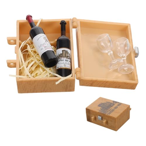 CIYODO 1 Set Mini-puppenhaus-weinset Mit Hohen Kelchen, Simulation Eines Miniatur-szenenmodells Für Die Dekoration Von Minihäusern, Zum Selbermachen Und Für Partydekorationen von CIYODO