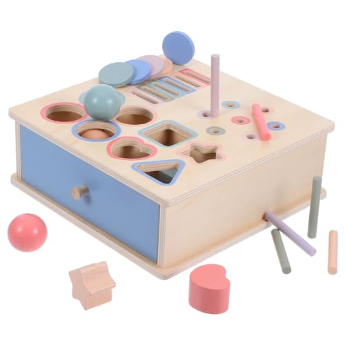CIYODO 1 Set Montessori-münzbox-Spielzeug Aus Holz, Beschäftigungsbrett, Vorschul-sortier- Und Bausteine ​​für Kleinkinder, Pädagogisches Form- Und Farberkennungsspielzeug Für Jungen Und von CIYODO