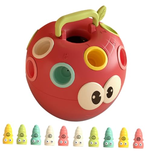 CIYODO 1 Set Pädagogisches Farbspielzeug Frühes Pädagogisches Kleinkindblöcke Farbabgleichsspiel Formblöcke Übereinstimmungsspielzeug Bausteine Spielzeugblöcke Für Kleinkinder von CIYODO