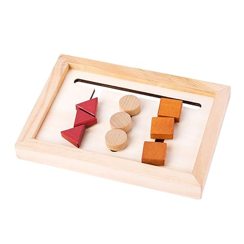 CIYODO 1 Set Passende Bausteine Kinderpuzzle Für Kleinkinder Puzzles Für Kleinkinder Kinderspielzeug Lernspielzeug Formsortierpuzzle Lernformspielzeug Aus Holz von CIYODO