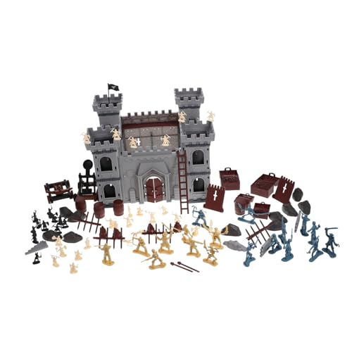 CIYODO 1 Set Piratensoldat Spielzeuganzüge Für Jungen Kinderspielzeug Spielfigur Dekoration Piratenschatztruhe Piratenburg Piratenzubehör Piratenmänner Piratenfass Spiel Aus von CIYODO