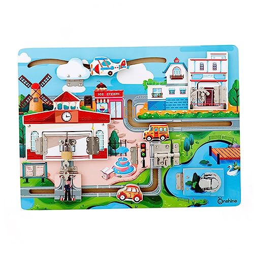 CIYODO 1 Set Schloss Entriegelungsspielzeug Kognitives Brett Kreatives Lernschloss Für Kleinkinder Kinderpuzzles Kleinkindpuzzles Puzzles Für Kleinkinder Kinderspielzeug von CIYODO