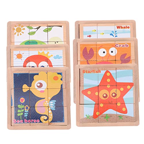 CIYODO 1 Set Sechsseitiges Bausteinspielzeug Kleinkinderpuzzles Kinderpuzzles Kinderpuzzles Lernpuzzles Für Puzzlespielzeug Puzzlespielzeug Frühlernpuzzles Kreatives Puzzle Puzzle Holz von CIYODO