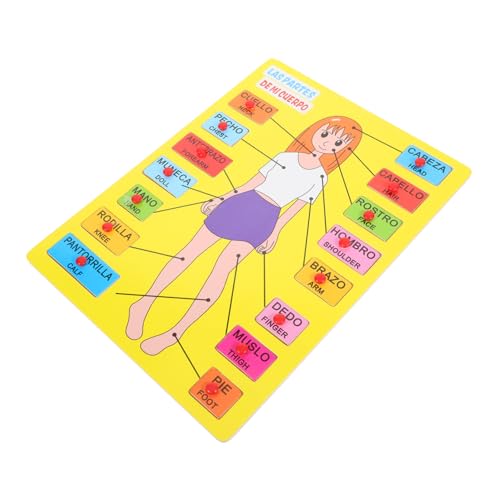 CIYODO 1 Set Spanisches Puzzle Puzzles Körperspielzeug Menschliches Spiel Lehrmittel Vorschulische Lehrmittel Früherziehung Lehrmittel Schule Pädagogisches Werkzeug Holz CIYODO 1 Set Spanisches Puzzle Puzzles Körperspielzeug Menschliches Spiel Lehrmittel Vorschulische Lehrmittel Früherziehung Lehrmittel Schule Pädagogisches Werkzeug Holz von CIYODO