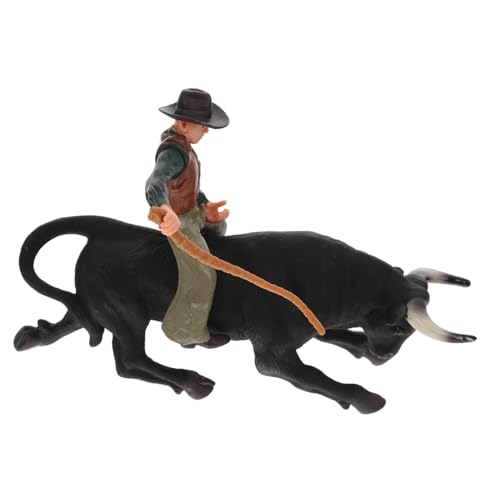 CIYODO Statisches Matador Modell 1 Satz Figur für Kinder Kreative Spielzeugfigur Detailreiche Stier Dekoration Realistisches Design von CIYODO