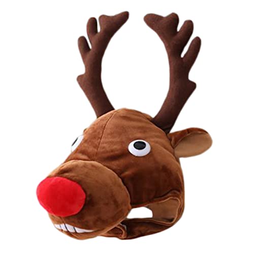 CIYODO 1 Stk Elchkopfbedeckung Hut tiermütze santa claus hat Plüsch Kopfschmuck gefülltes Faultier Plüschtier modische Stirnbänder interessante Fotorequisite Kostümpartyhut PP Baumwolle von CIYODO