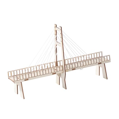 CIYODO 1 Stück Brücke selber Bauen experimente Experiment Kinderphysik experimente für ab Cable Tray kabelrinnen Brückenmodell physikalisches Modell hölzern von CIYODO