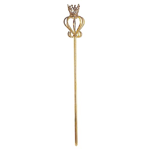 CIYODO 1 Stück Crown Fairy Stick Glitzernder Zauberstab Prinzessin Zauberstäbe Geburtstagskönigin Zauberstab Für Die Bühne Golden Bohren von CIYODO