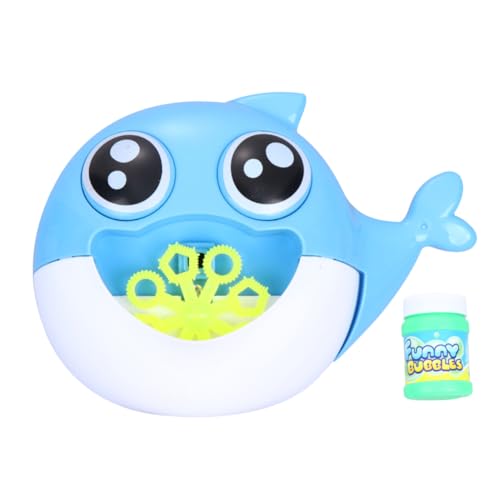 CIYODO 1 Stück Elektrische Seifenblasenmaschine für Lustige Automatische Blasenmacher mit Licht und Sound für Outdoor und Indoor Spielspaß Kreatives Design für Jungen von CIYODO