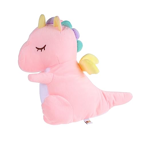 CIYODO 1 Stück Kuscheltier Dinosaurier Plüschtier Rosa Weiche Plüschfigur für Dekoratives Stofftier für Zuhause Auto Kinderzimmer und Mehr von CIYODO