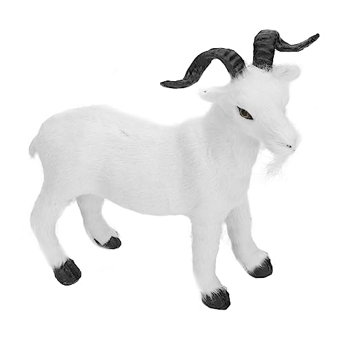 CIYODO Simuliertes Ziegenkreaturenmodell 1 Stück Realistisches Tierspielzeug Für Jungen Und Mädchen Dekorative Figuren Aus Nutztieren von CIYODO