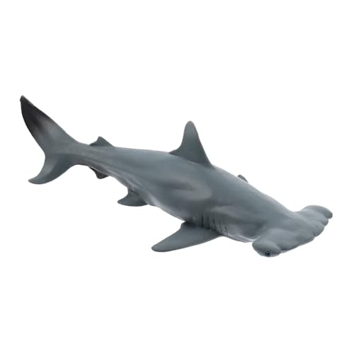 CIYODO 1 Stück Meereslebewesen-Modell Haimodell Hai-Figur Hai Lernspielzeug Simulation Hai Haie Modellspielzeug Kleine Meerestierfiguren Light Grey Plastik von CIYODO